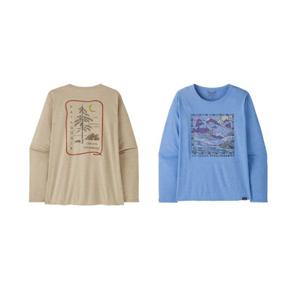 [파타고니아코리아]우먼 롱슬리브 캐필린 데일리 그래픽 셔츠 랜즈(45165Q5)