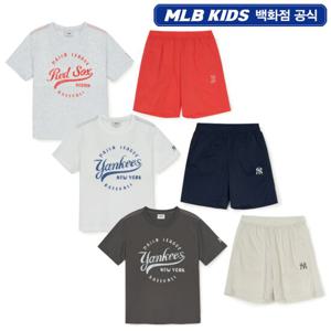 [MLB KIDS] 빈티지 원형 아트웍 티셔츠 세트 (7AS1VT153)