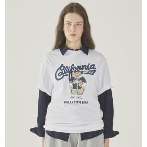 [후아유]남녀공용 Steve Photo T-Shirt WHRPF2422U