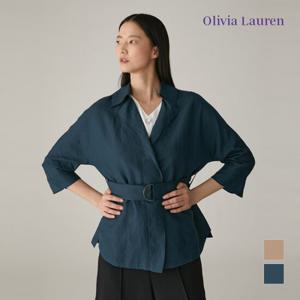 [올리비아로렌] 홑겹 이중카라 자켓_VOCFUXM4221