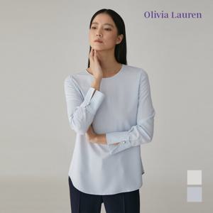 [올리비아로렌] 라운드넥 진주장식 블랑_VOCNLXM3111