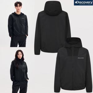 [디스커버리] 25년 여름 공용 바람막이 우븐 쿨냉감 경량 자켓 DXTR77053 BKS