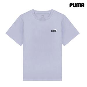 푸마 에센셜 클래식 포인트컬러 스몰 로고 반팔 티셔츠 스카이 684717-47