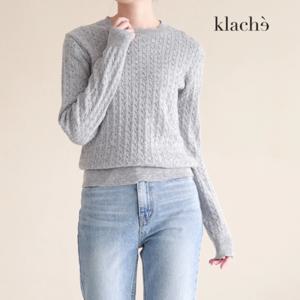 [클라셰]KLACHE 멜란지트위스트니트_CB2FKN005A