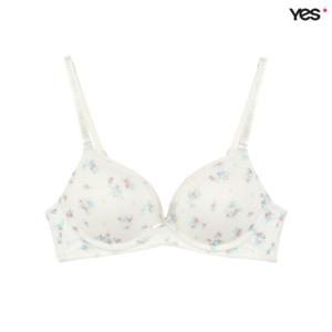 [예스]아이보리 플라워 와플 브라 YSWBB343