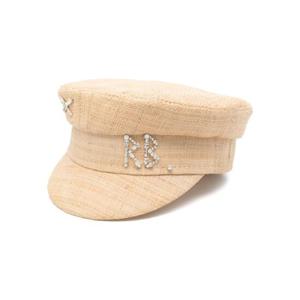 25 SS 루슬란바진스키 라피아 베이커 보이 캡 모자 KPC036STRDMD TP432218696