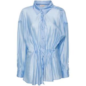 25 SS Blanca Vita 플리츠 스프레드 칼라 셔츠 CAESALPINA1824 TP432245046