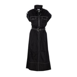 가니 미디 원피스 W0691099 Black