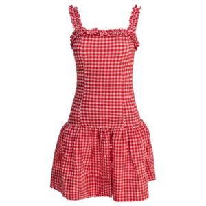 가니 숏 원피스 W0677474 RED