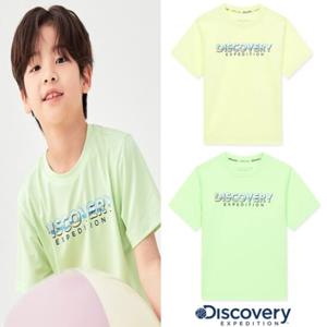 디스커버리키즈 DKSW72043 로고 그래픽 워터 반팔티셔츠 (택가49000원)