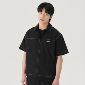 [휠라]립스탑 스트레치 반팔셔츠 (FS2JKG2137X_BLK)