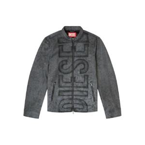 25 SS 디젤 L Evert A 로고 프린트 레더 재킷 A193500AJFV TP439273926