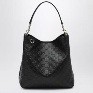 GUCCI GG Emblem medium black bucket bag 815103AAFDV/R_GUC-1000