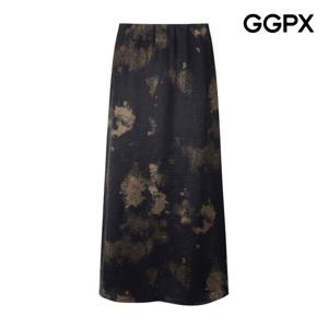 GGPX  타이다이 이너 밴딩 A라인 샤틴 스커트 (GP6SK012F)