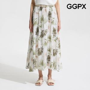 GGPX  야자수 쉬폰 플레어 스커트 (GP6SK018F)