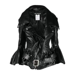 25 SS Junya Watanabe  가죽 플레어 슬림 핏 코트 JJJ05405113 TP439811949