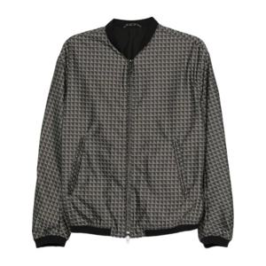 엠포리오아르마니 블랙 이글 패턴 집업 블루종 EM003382 AF1869