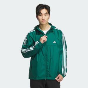 M 아디다스바람막이 XQK JH1062 에센셜+ 루즈 핏 3S 메쉬 라인드 윈드브레이커 재킷