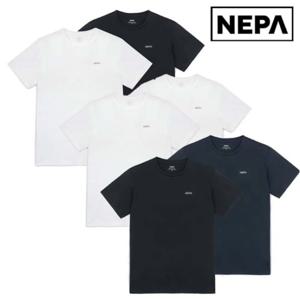 네파[택가 39,000원]남녀 공용 데일리 패키지 티셔츠 베이직 라운드 반팔티 이너 겸용 교복속티 2장세트 7KG5360