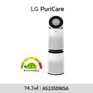 (23형) 1등급 LG 퓨리케어 공기청정기 플러스  AS235DWSA