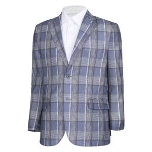 [파파브로] 남성 체크 패턴 콤비 자켓 NE-COS-7004