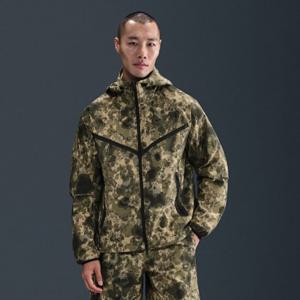 나이키바람막이 WQS HV0980-210 테크 남성 드라이 핏 우븐 카모 윈드러너 오버사이즈 재킷