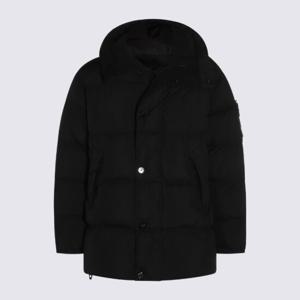 스톤아일랜드 블랙 후드 퀼티드 패딩 K2S154100012 S0A23V0029