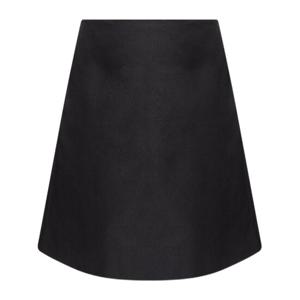 알렉산더맥퀸 블랙 새틴 피니시 A라인 미니 스커트 832556 QEAG