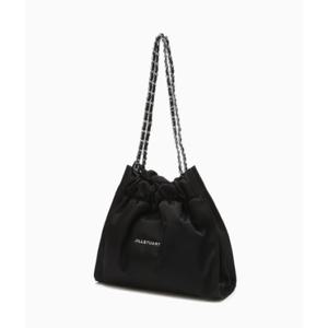 [JILLSTUART ACC][25SS]JABA5E148BK [코코체인] 블랙 실버 장식 리사이클 나일론 체인숄더백 M