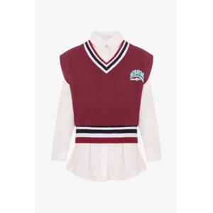 주니어 엠에스지엠 원피스 F5MSJGDR117 MS054 Bordeaux