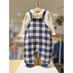 블루독베이비 10 25FW가을신상 (NY)빅체크 세트형 우주복 (45A1360003)