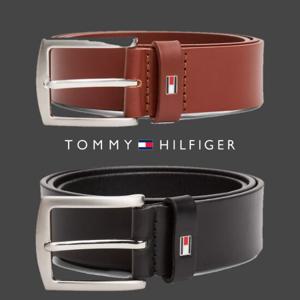 타미힐피거 TOMMY HILFIGER AM08360-257 남자 플래그 로고 가죽 벨트