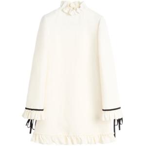 발렌티노 가라바니 미디 원피스 6B3VAF981CFA03 Beige