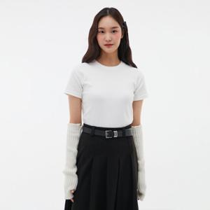 [랩]피치기모 라운드 크롭 반팔티(AP4CTA52)