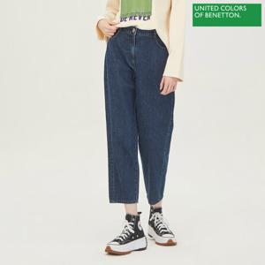 베네통 뒷밴딩 배기 데님 팬츠 BADPA5411_IN