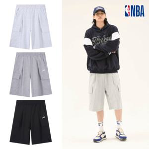NBA N252TP020P 공용 와이드핏 버뮤다 카고 트레이닝 반바지 STG