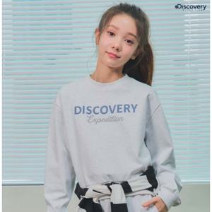 [디스커버리키즈] DKTR42051-MGL 여아 에센셜 로고 맨투맨
