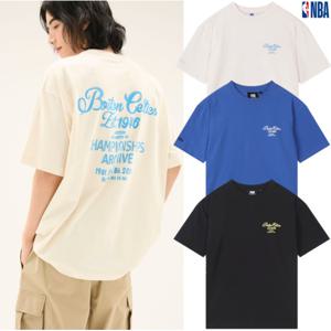 [NBA]N252TS051P GR 남여공용 엔비에이 보스턴셀틱 백 레터링 오버핏 반팔티셔츠