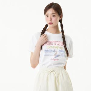 플라스틱아일랜드  나비그래픽 오버핏 티셔츠 (PR2CH483)