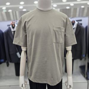 [앤드지]앞포켓 등판 절개 포인트 반팔 면티 JBSF2TR1001 KH