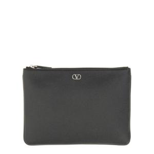 VALENTINO GARAVANI SIGNATURE VLOGO POUCH IN GARNET CALFSKIN 6Y2P0V10UAG_0NO