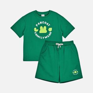 [팬콧키즈] 빅 로고 스탬핑 젤라또 상하복(GREEN)_PKTIUSU05Z