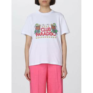 [MSGM] 여성 티셔츠 클럽 Paradiso 코튼 MDM161237002 01 화이트 /6