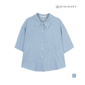 [미니마리][미니마리] 하프데님블라우스 (MMA2BL11)
