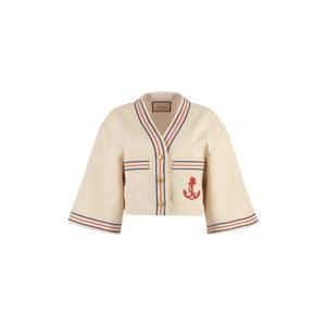 Gucci 앵커 자수 패치 디테일 거즈 셔츠 744716ZANZX 9783 TP943409926