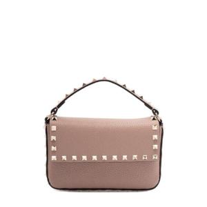 여성 Valentino Garavani 락스터드 폴드오버 탑 미니 클러치백 P45POUDRE