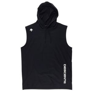[데상트] 컴포트핏 기능성 후드형 슬리브리스 SP321TST72 BLK