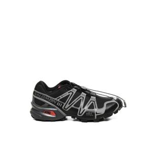 살로몬 스니커즈 L47731700 BLACK ASHPALT FLAME SCARLET DOM
