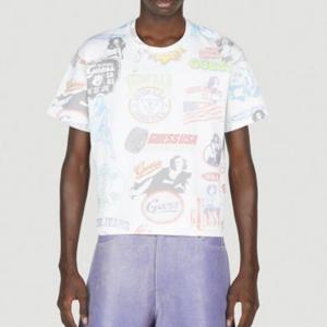 25 SS 게스 USA All Over Print 올오버 프린트 반팔 티셔츠 M3GI06KBB50 F0C9
