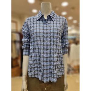 BCBG 세이브존02 체크 셔츠 블라우스 B4B5B443